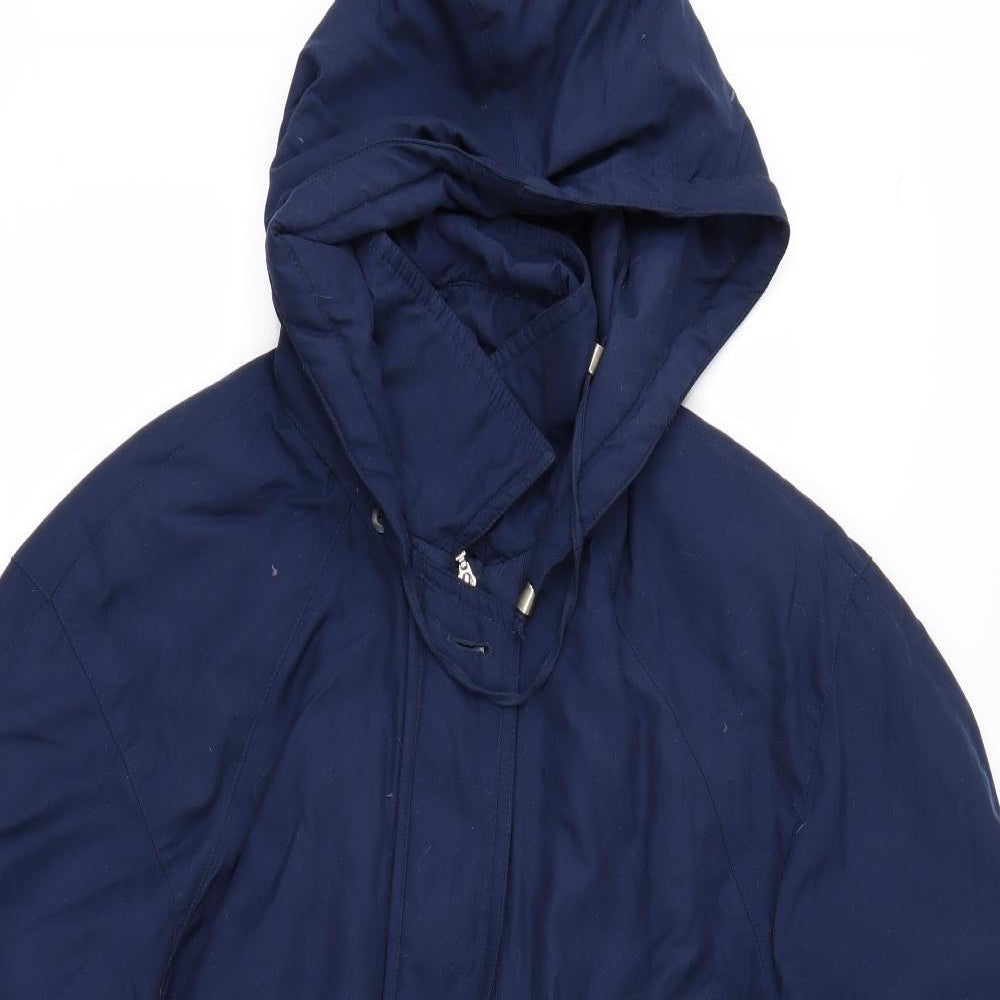 Bonmarché Womens Blue   Anorak Coat Size M