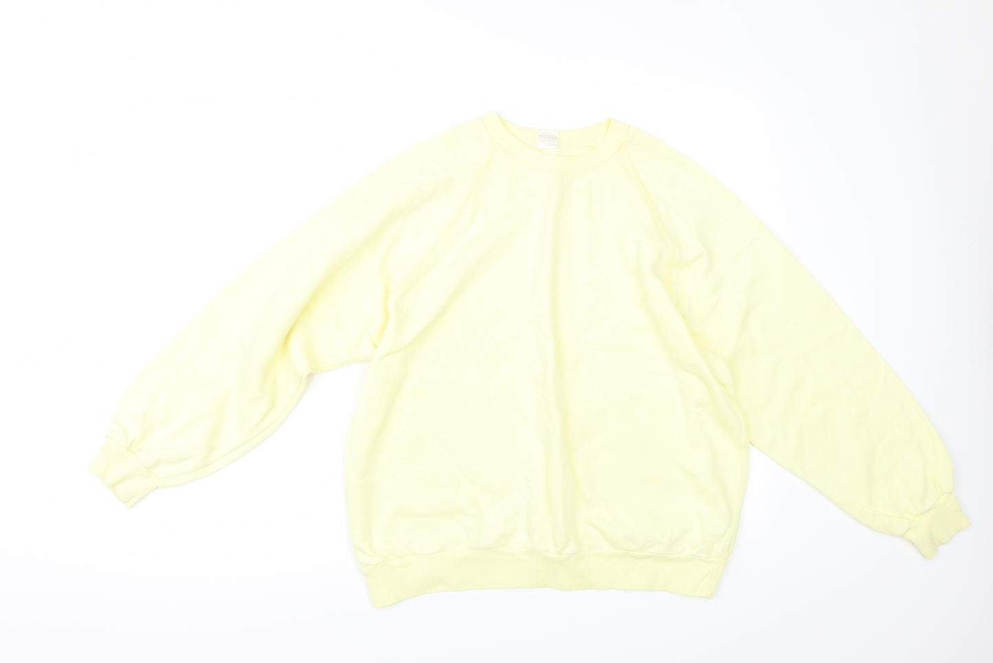 Preworn Womens Yellow   Pullover Sweatshirt Size 16