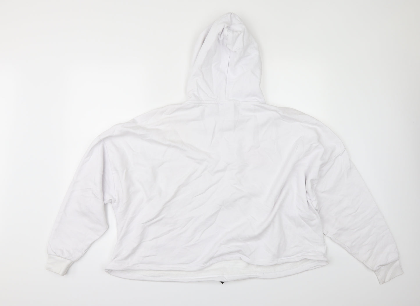 Primark Womens White   Pullover Hoodie Size 2XL  - cropped