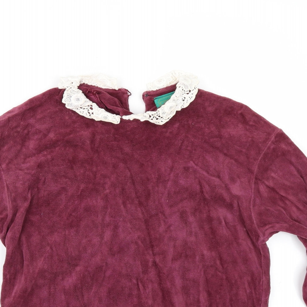 C&A Womens Red   Pullover Jumper Size 14