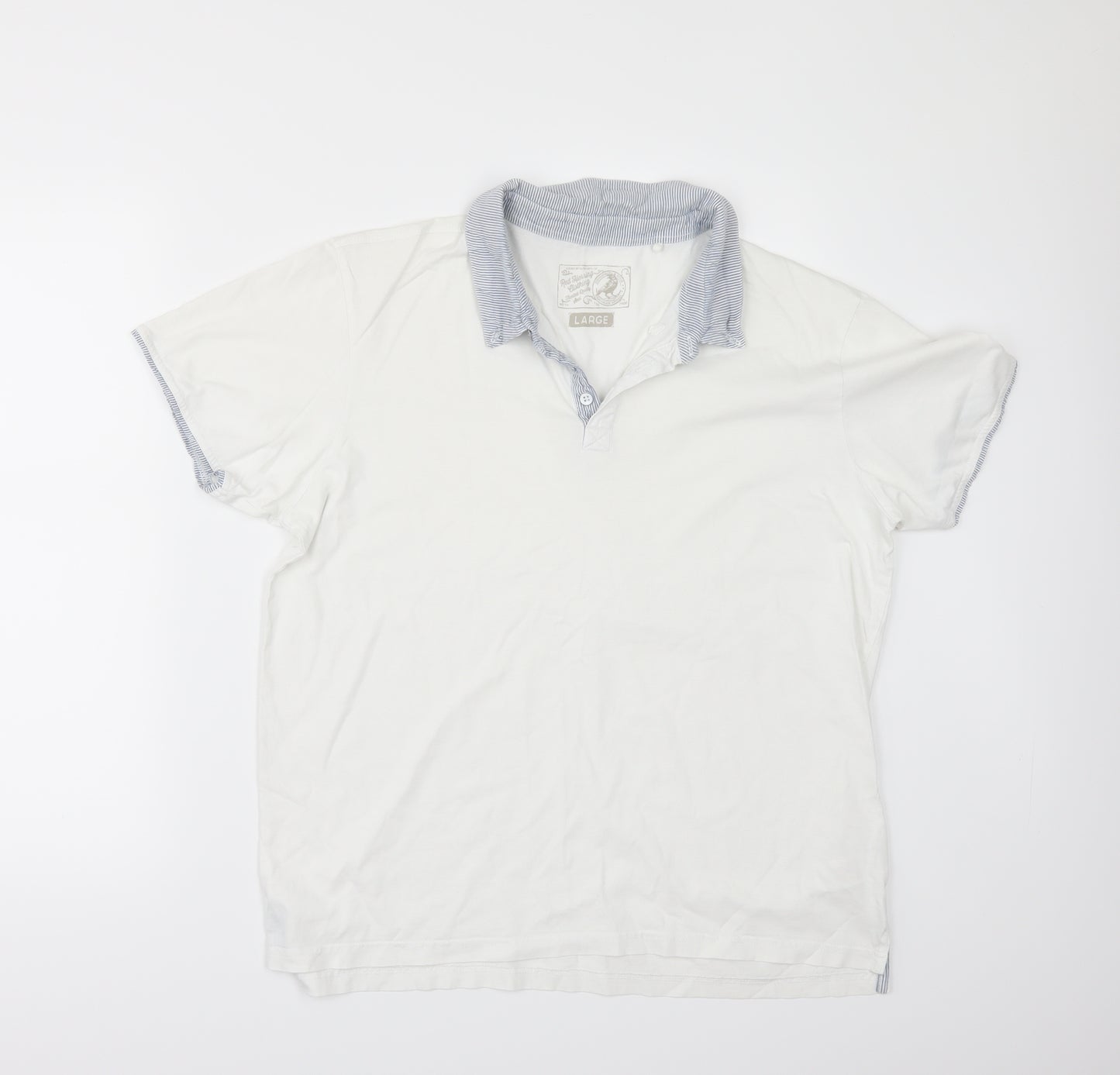 Red Herring Mens White    Polo Size L
