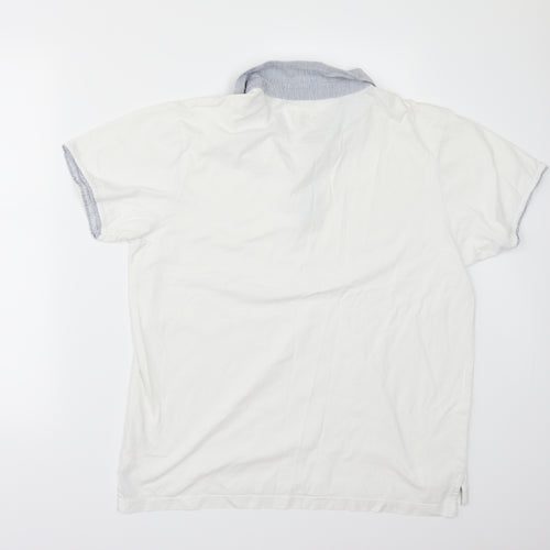 Red Herring Mens White    Polo Size L