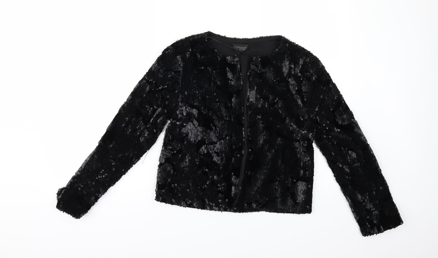 Topshop Womens Black   Jacket  Size 6