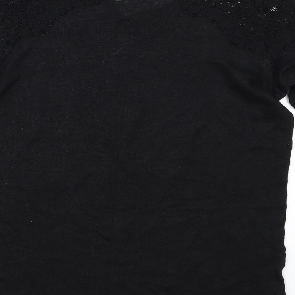 Zara Womens Black   Tunic T-Shirt Size L