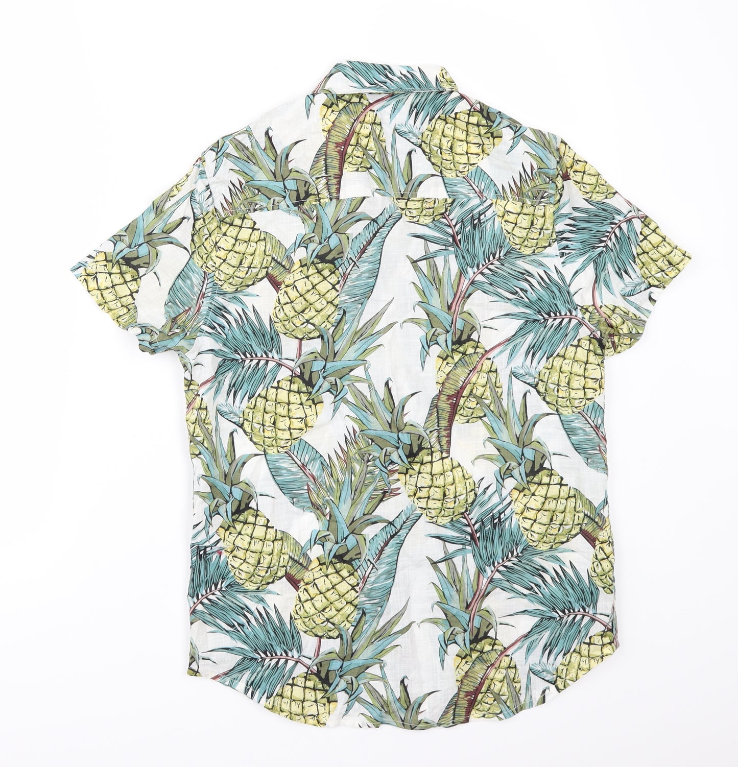 NEXT Boys White Geometric  Basic Button-Up Size 12 Years
