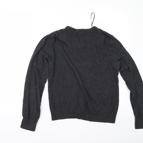 H&M Womens Grey   Cardigan Jumper Size S