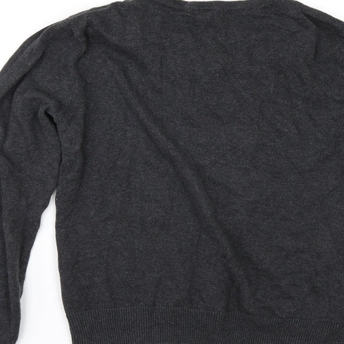 H&M Womens Grey   Cardigan Jumper Size S