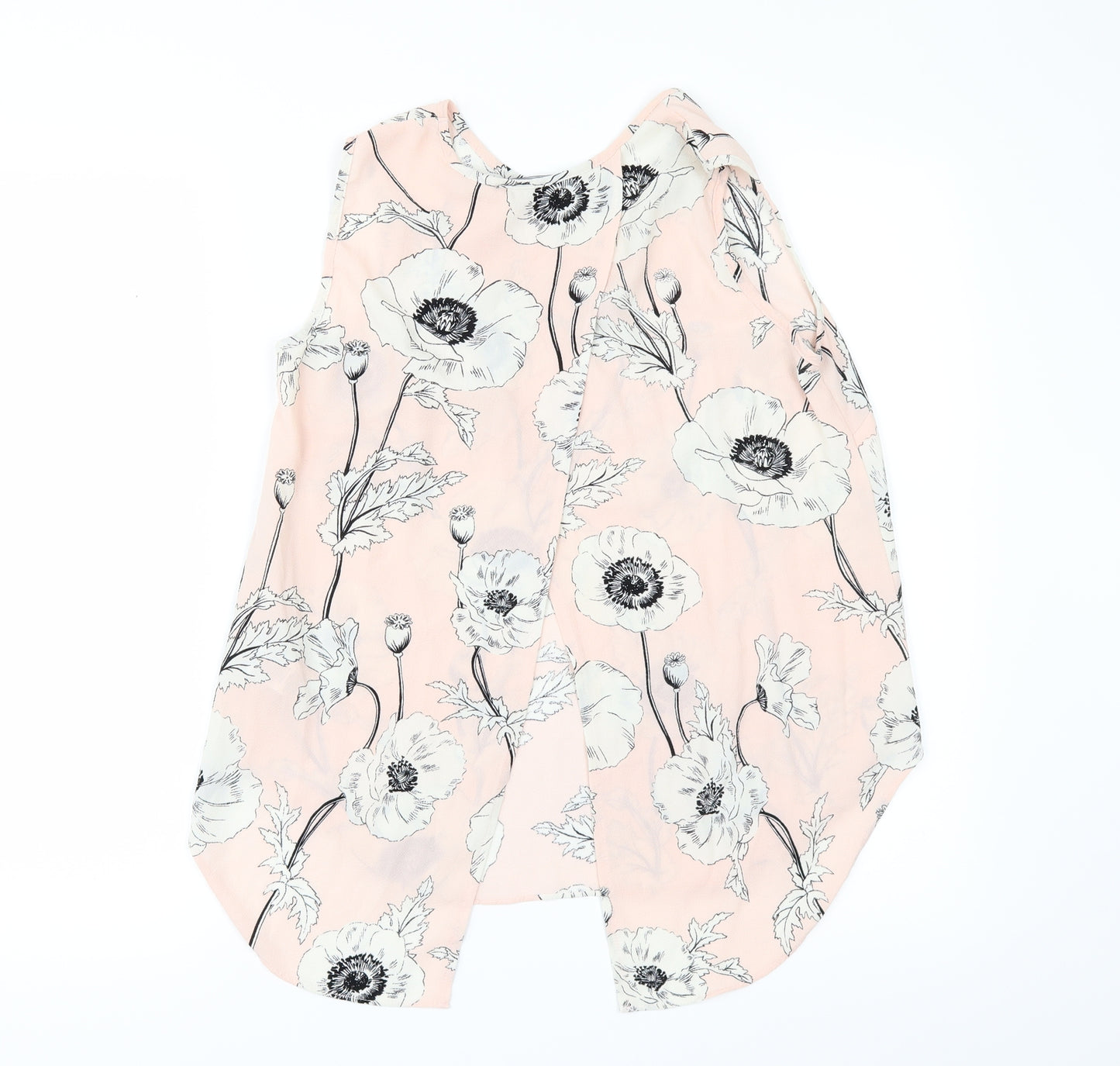 Primark Womens Pink Floral  Tunic Blouse Size 8