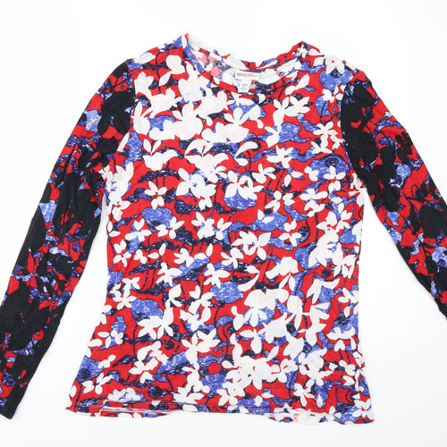 Peter Pilotto Womens Ivory Floral  Basic T-Shirt Size M