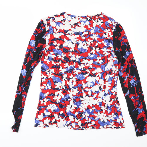 Peter Pilotto Womens Ivory Floral  Basic T-Shirt Size M