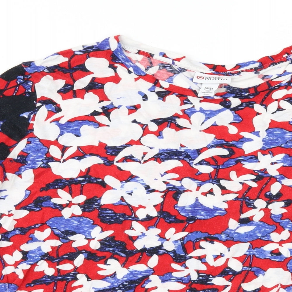 Peter Pilotto Womens Ivory Floral  Basic T-Shirt Size M