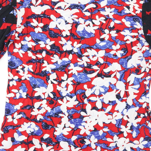 Peter Pilotto Womens Ivory Floral  Basic T-Shirt Size M