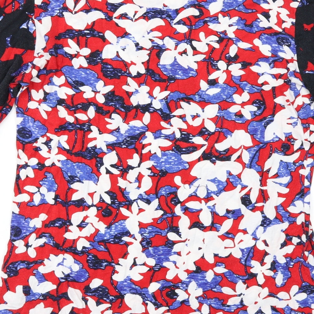 Peter Pilotto Womens Ivory Floral  Basic T-Shirt Size M