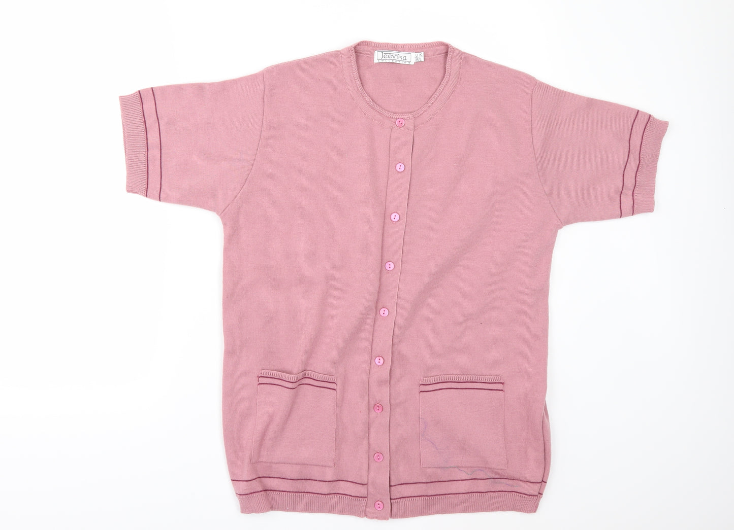jeevika Womens Pink   Cardigan Jumper Size L