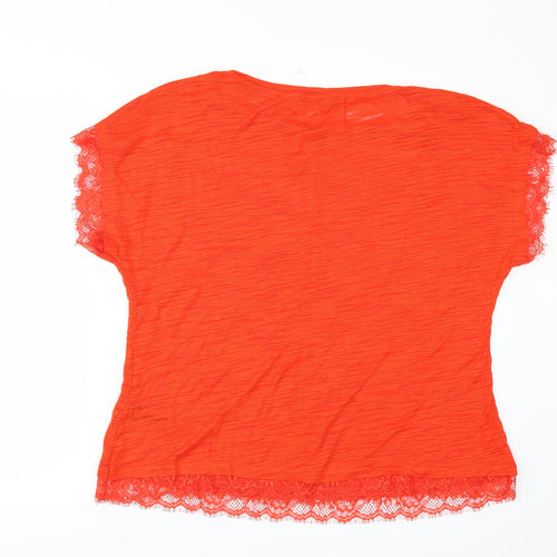George Womens Orange   Basic Polo Size 16  - LACE