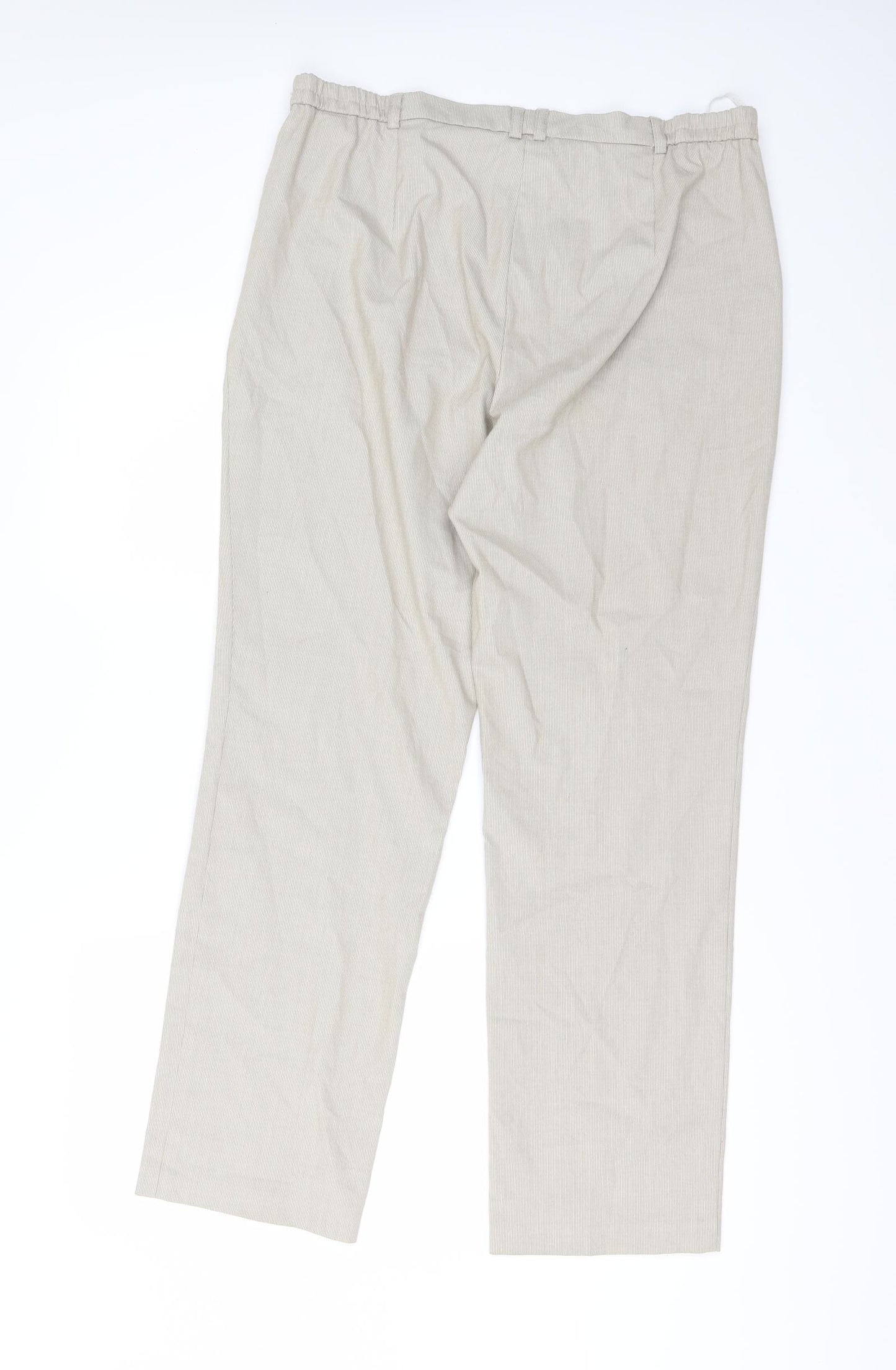 Marks and Spencer Womens Beige   Trousers  Size 14 L29 in