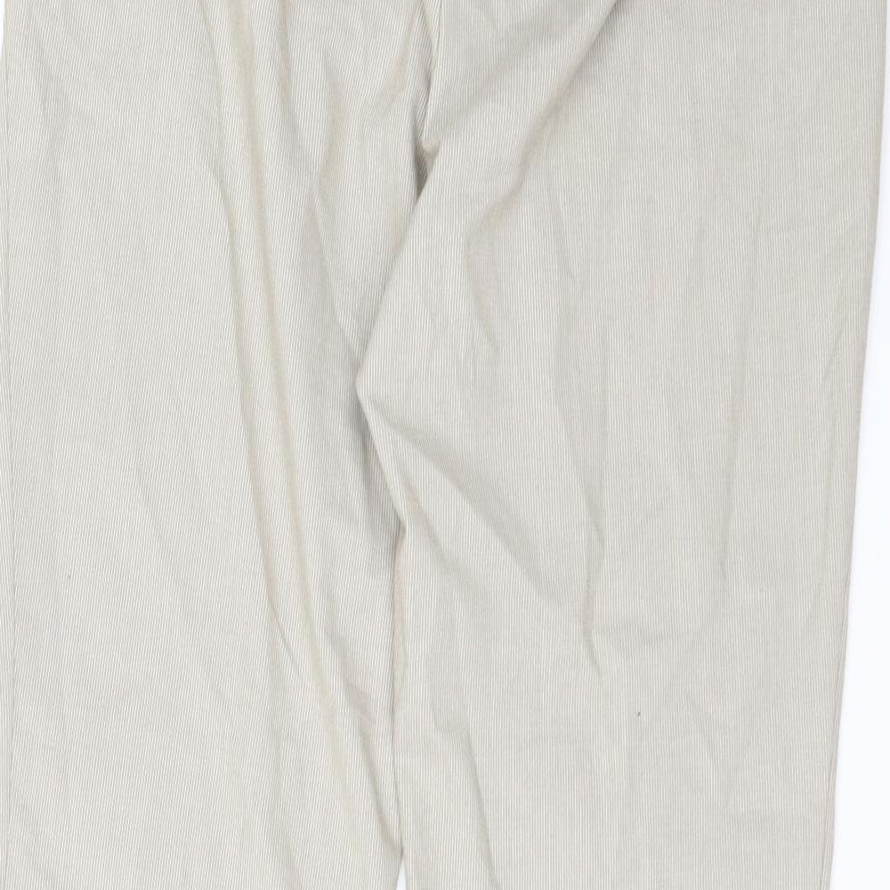 Marks and Spencer Womens Beige   Trousers  Size 14 L29 in
