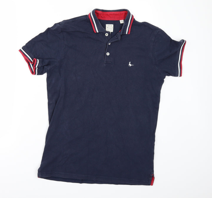Jack Wills Mens Blue Polo Size XS