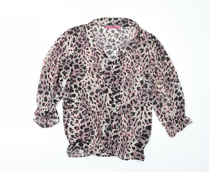 NEXT Womens Multicoloured Animal Print Tunic Blouse Size 10