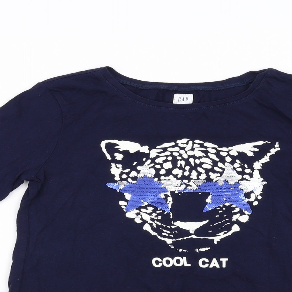 Gap Girls Blue   Basic T-Shirt Size XL