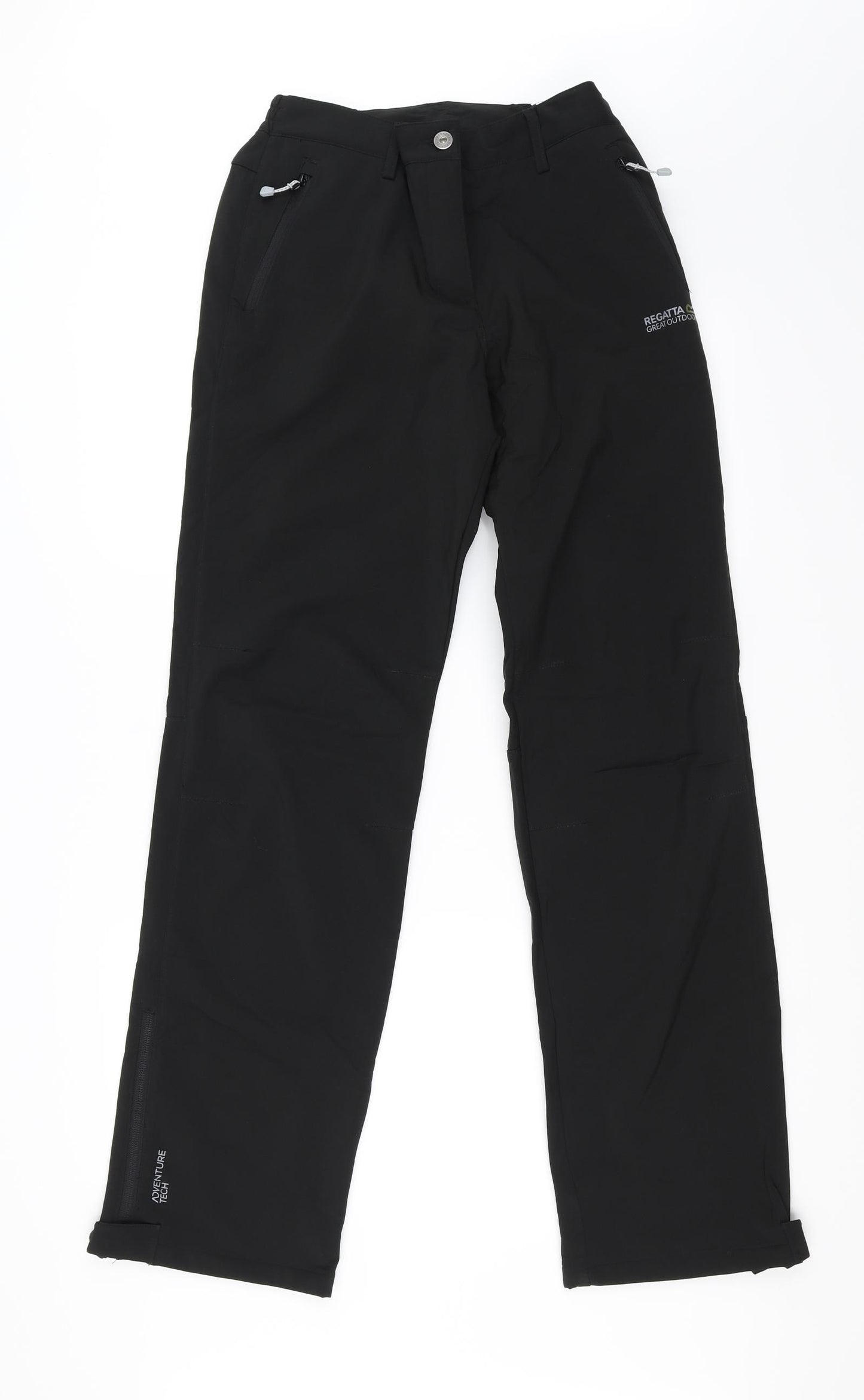 Regatta Womens Black   Rain Trousers Trousers Size 10 L31 in