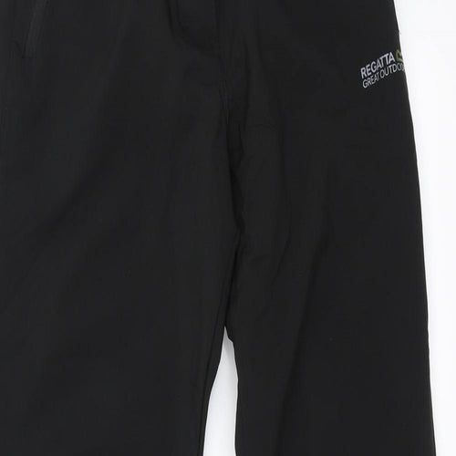 Regatta Womens Black   Rain Trousers Trousers Size 10 L31 in