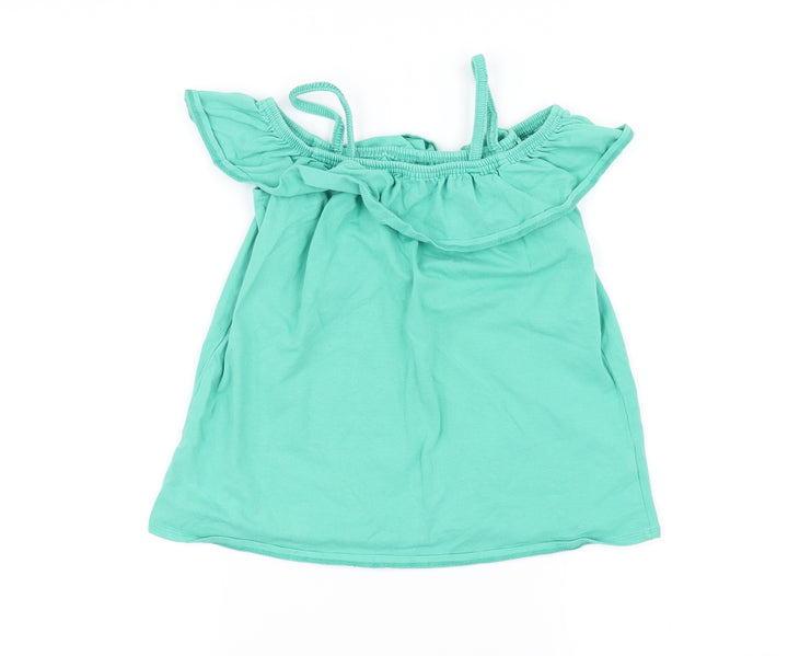 John Lewis Womens Green Basic T-Shirt Size 10