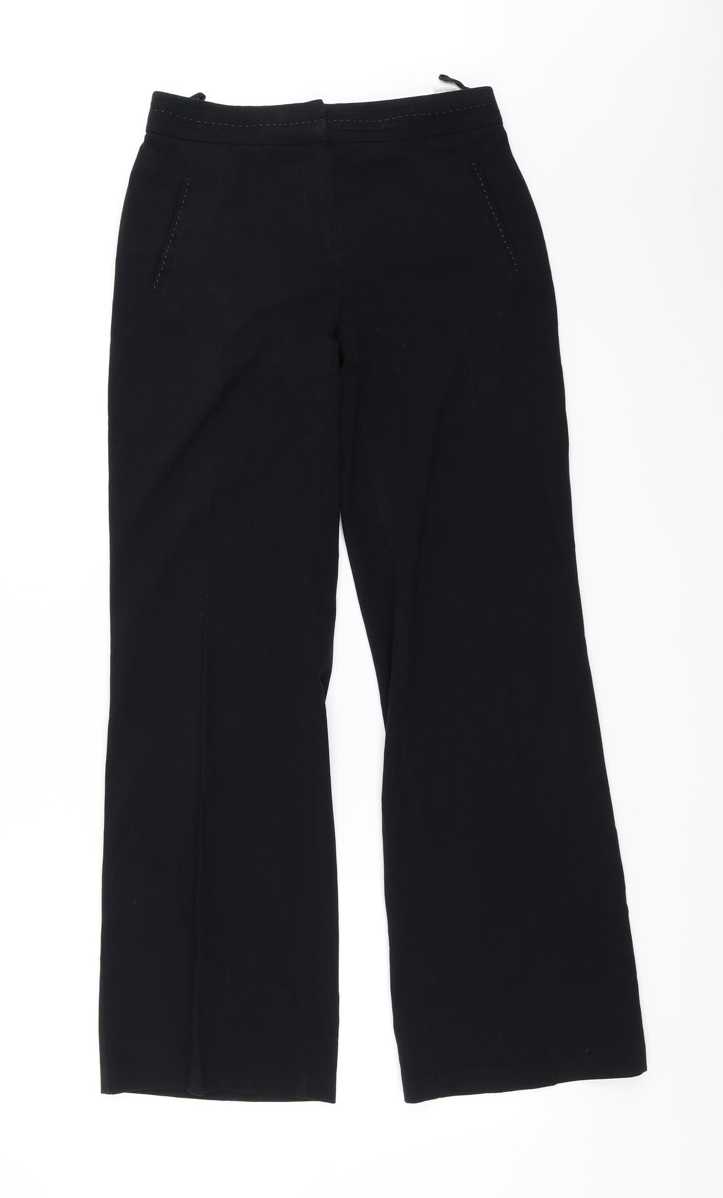 Marks and Spencer Womens Black   Trousers  Size 8 L29 in