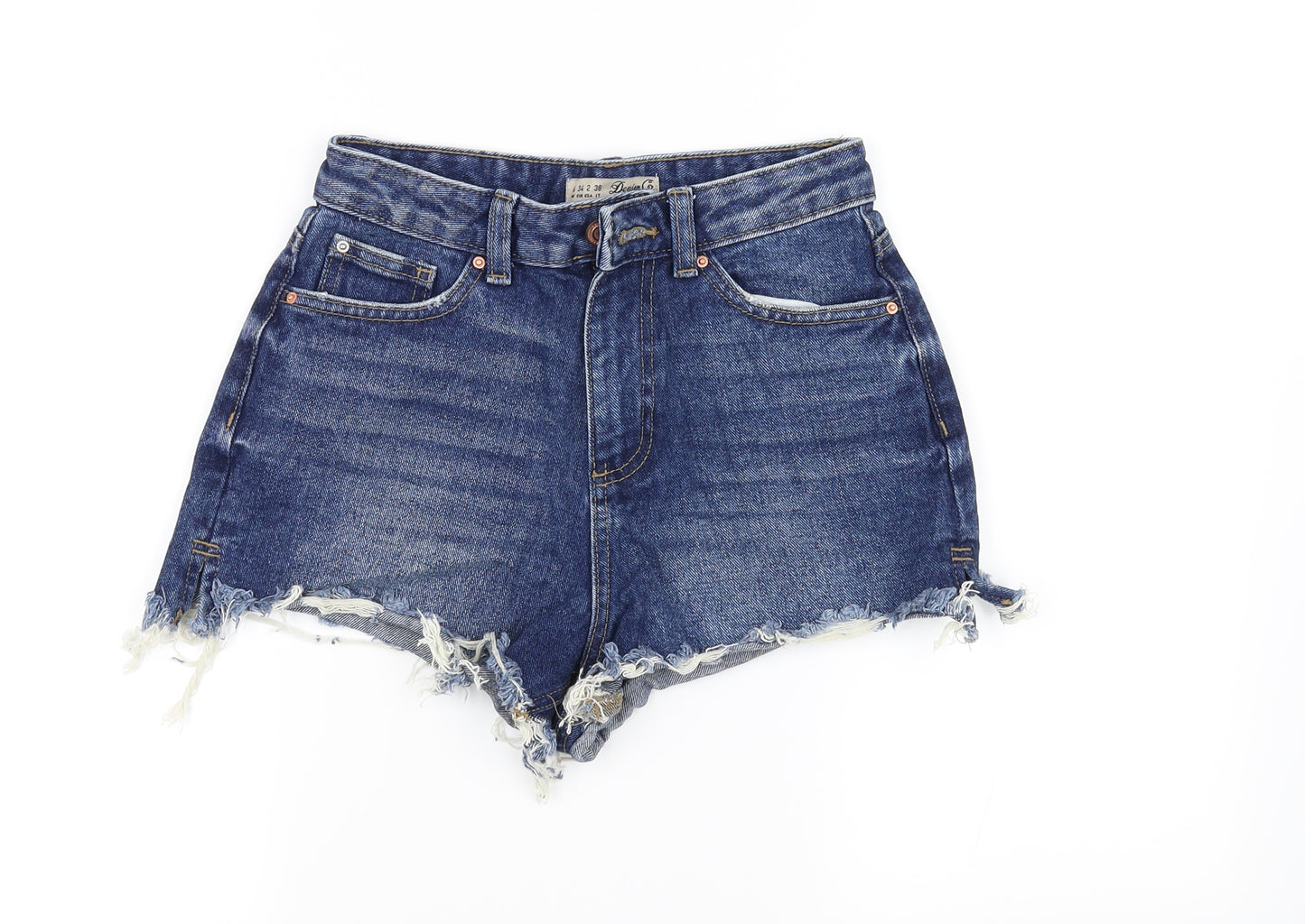 Denim & Co Womens Blue   Cut-Off Shorts Size 6