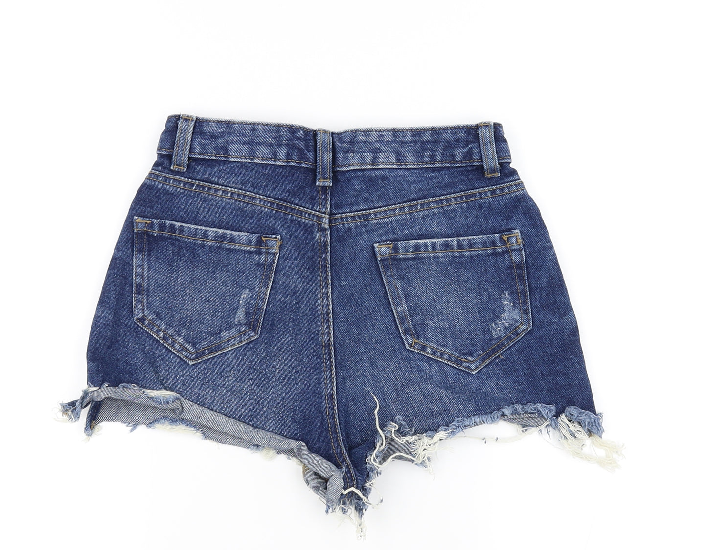 Denim & Co Womens Blue   Cut-Off Shorts Size 6