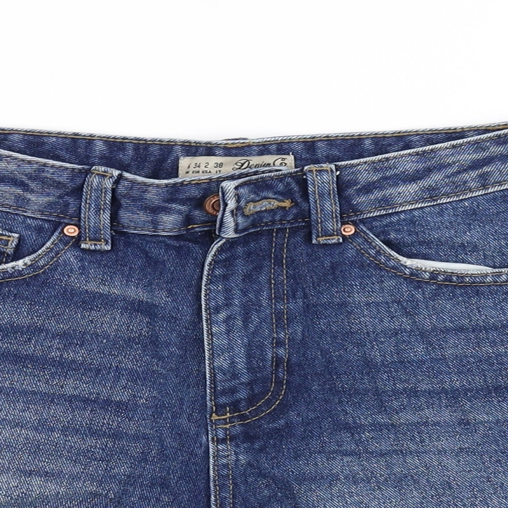 Denim & Co Womens Blue   Cut-Off Shorts Size 6