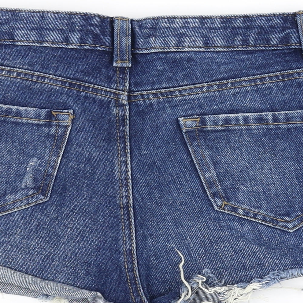 Denim & Co Womens Blue   Cut-Off Shorts Size 6