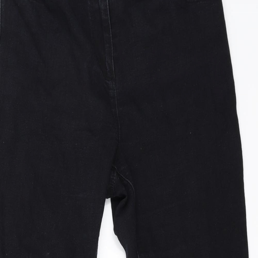 Preworn Womens Black   Bootcut Jeans Size 14 L28 in