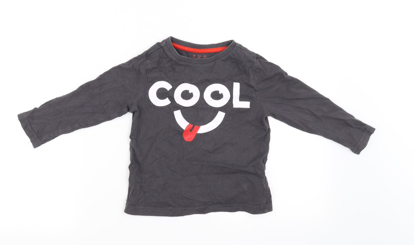 F&F Boys Grey   Basic T-Shirt Size 3-4 Years