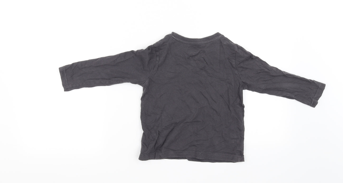F&F Boys Grey   Basic T-Shirt Size 3-4 Years