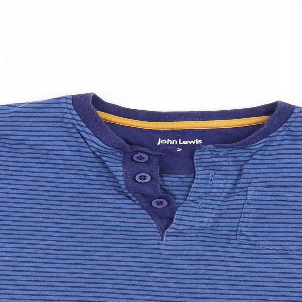 John Lewis Boys Blue   Basic Polo Size 5 Years