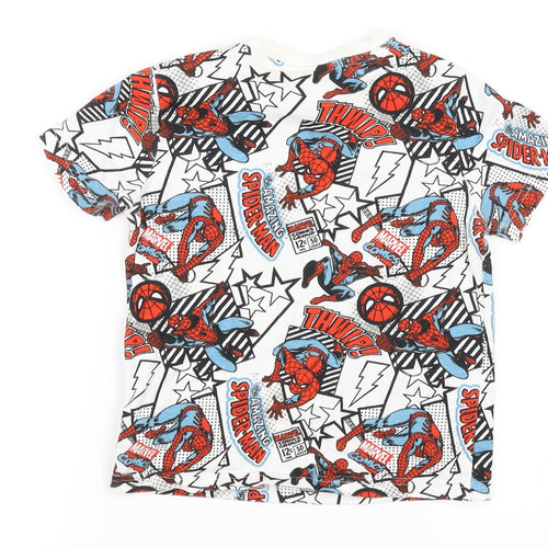Marvel Comics Boys White   Basic T-Shirt Size 3-4 Years