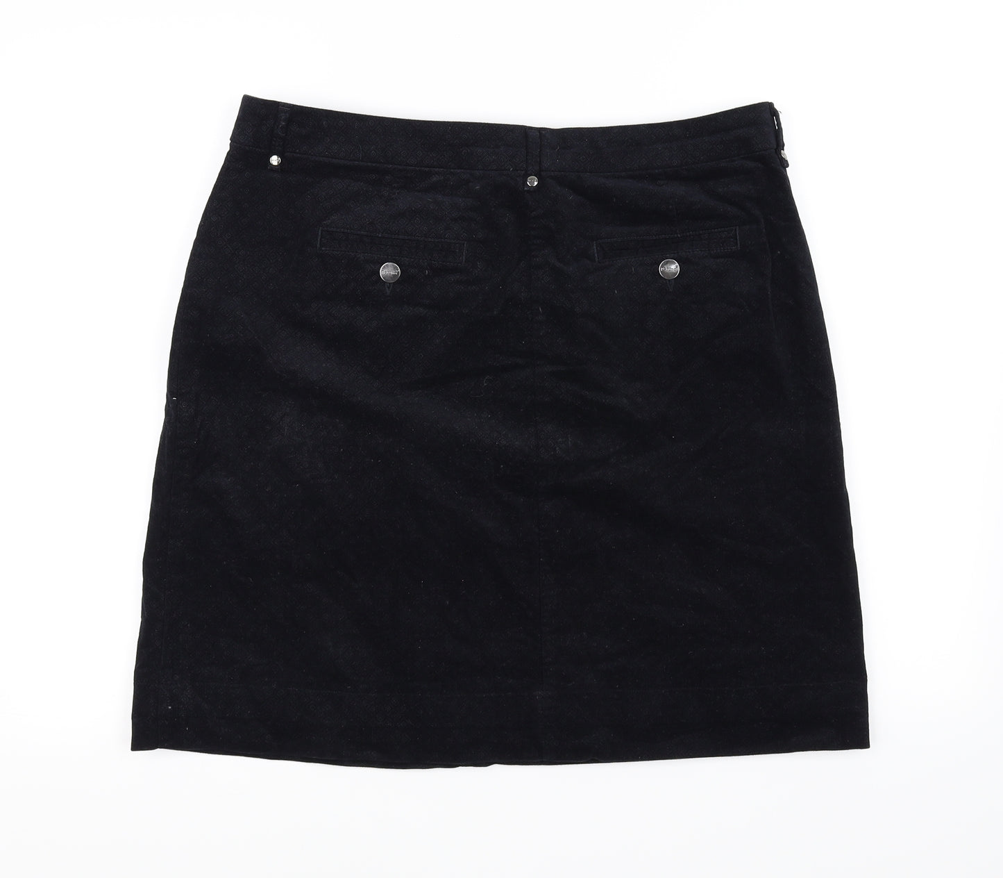 Marks and Spencer Womens Black   A-Line Skirt Size 16