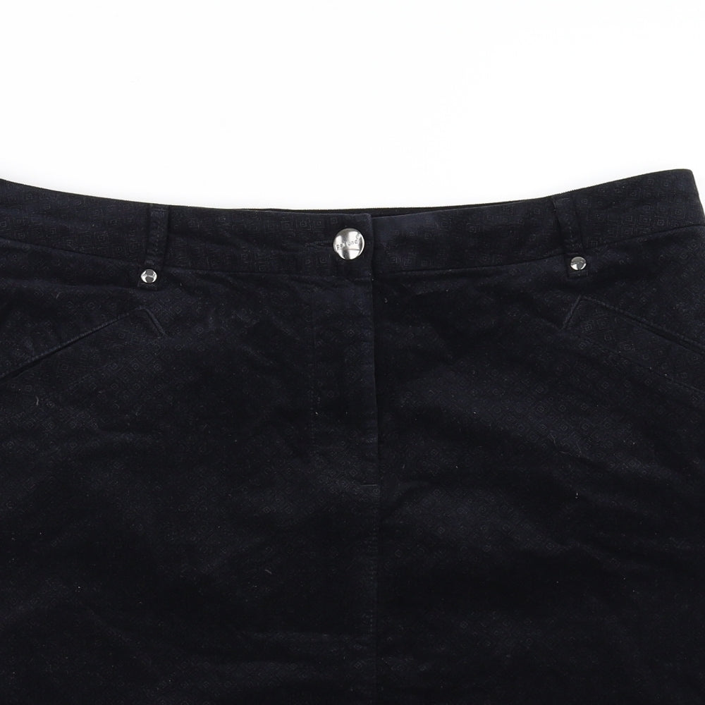 Marks and Spencer Womens Black   A-Line Skirt Size 16