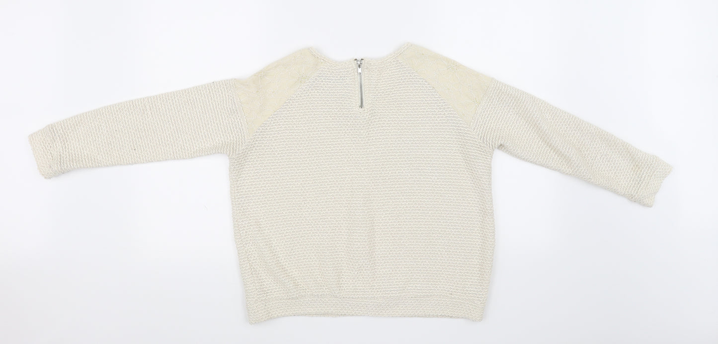 Atmosphere Womens Ivory   Pullover Jumper Size 12