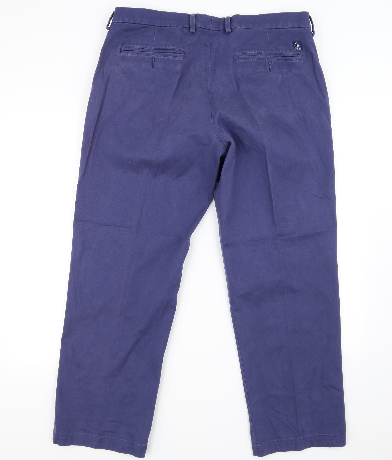 Samuel Windsor Mens Blue   Trousers  Size 38 in L29 in