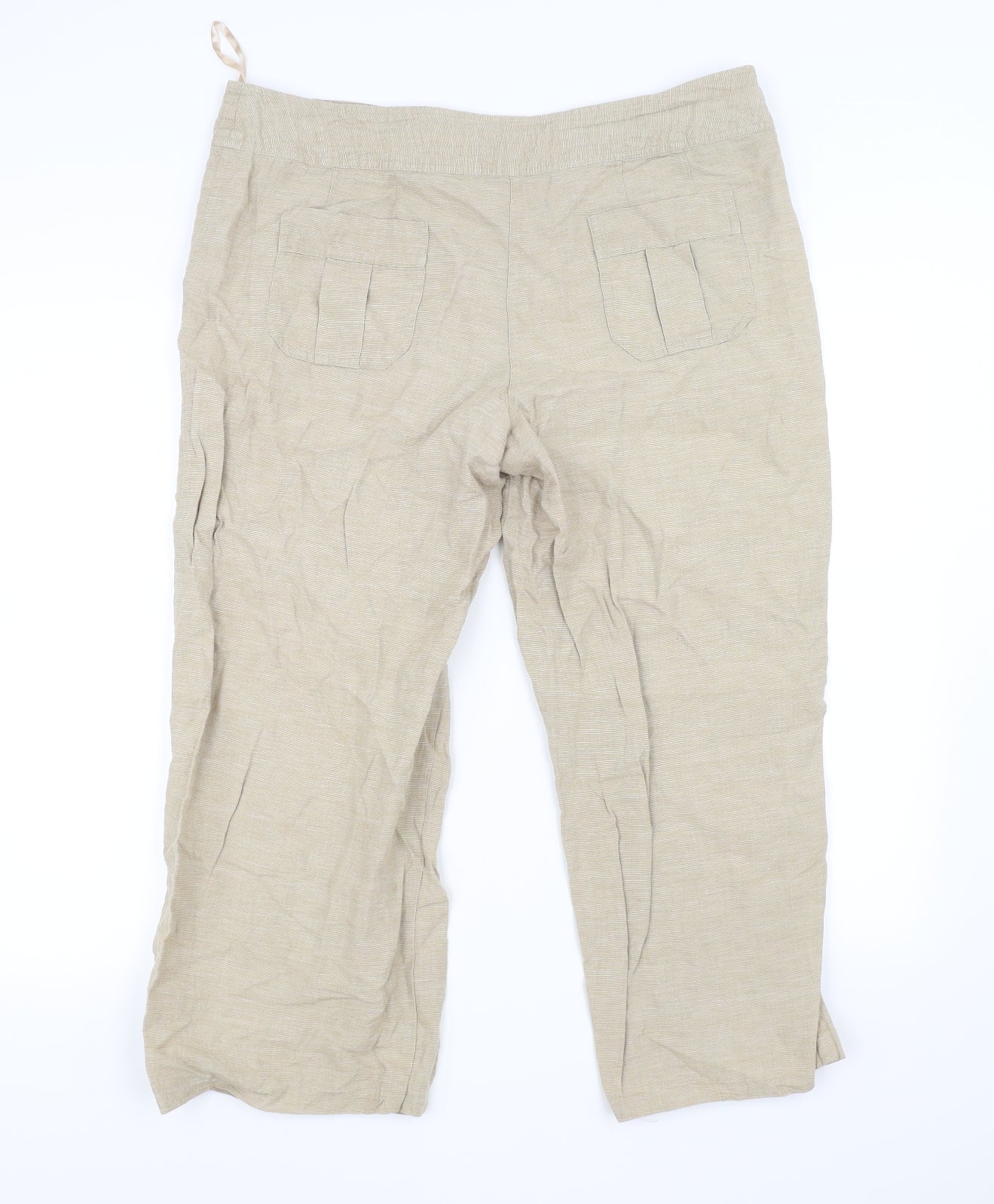 Monsoon Womens Beige   Trousers  Size 16 L24 in