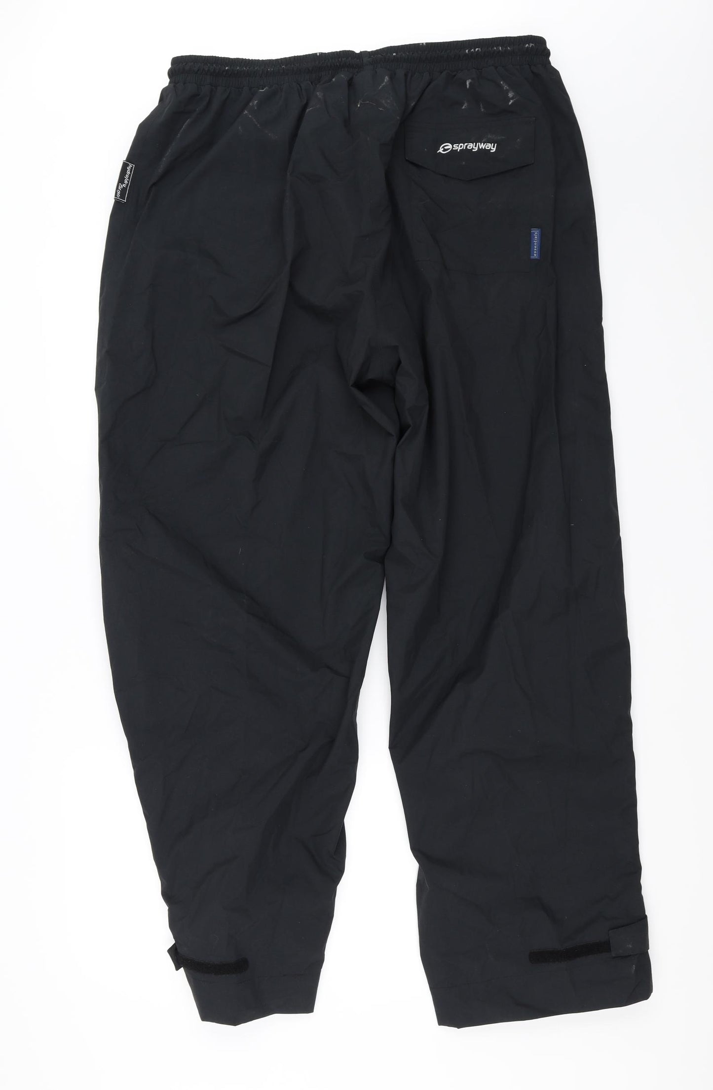 Sprayway Mens Black   Rain Trousers Trousers Size XL L30 in