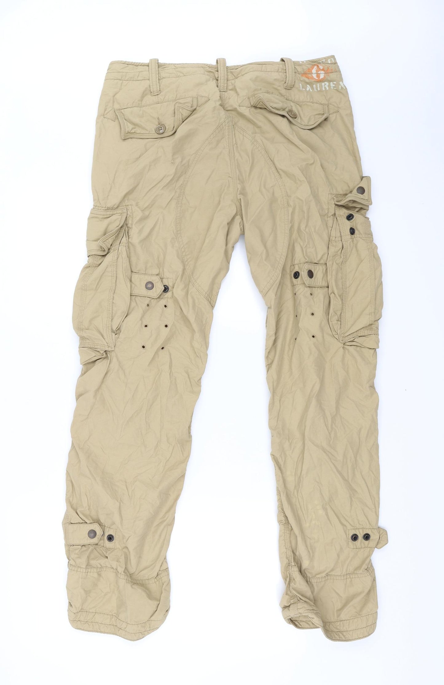 POLO Jeans company Mens Beige   Trousers  Size 33 L32 in