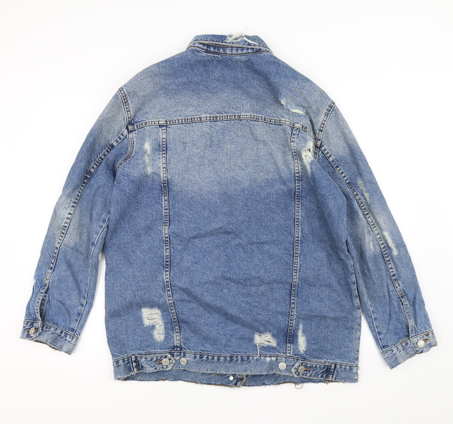 Pull&Bear Mens Blue   Jacket Coat Size L
