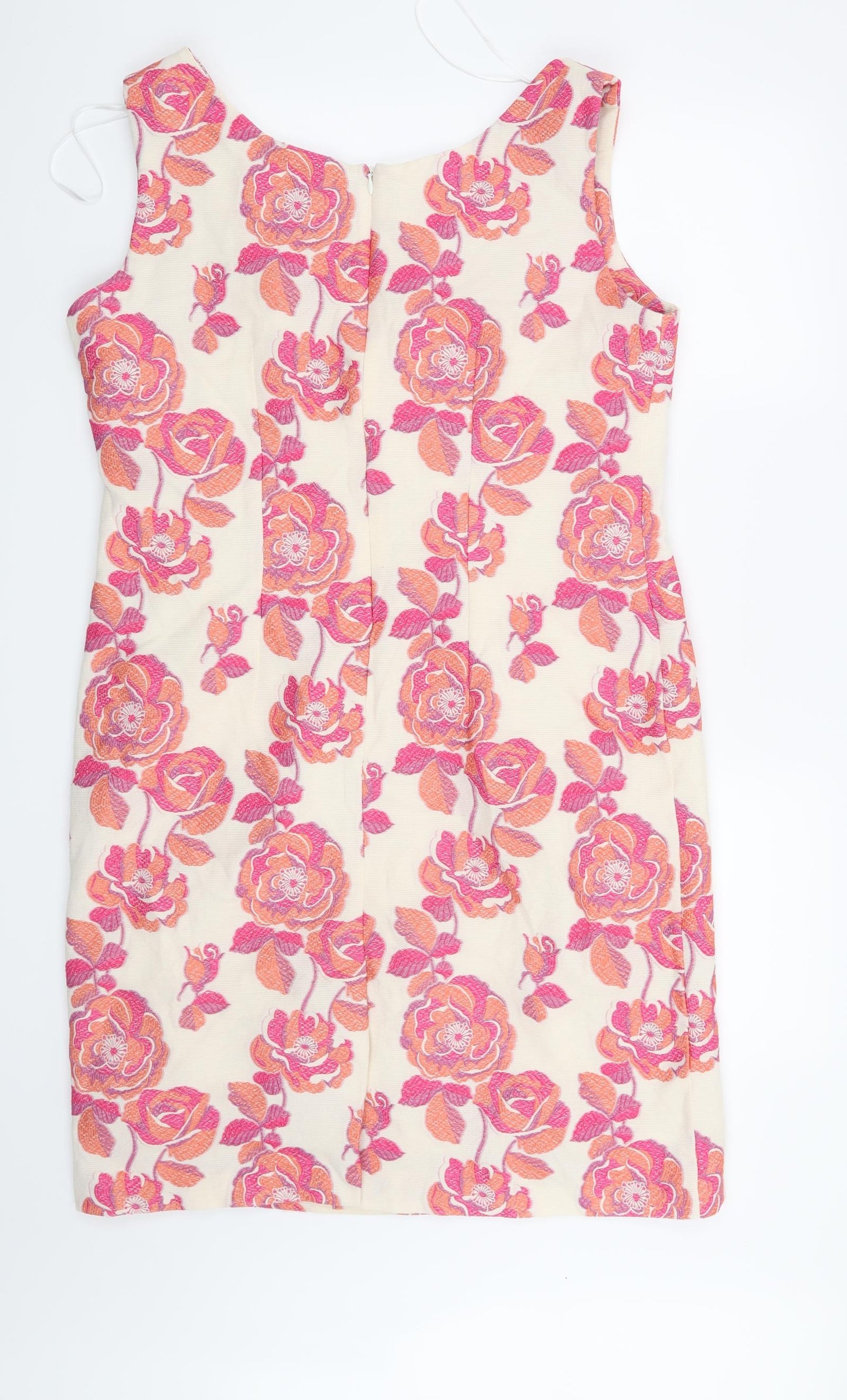 Pomodoro Womens Beige Floral  Shift  Size 18