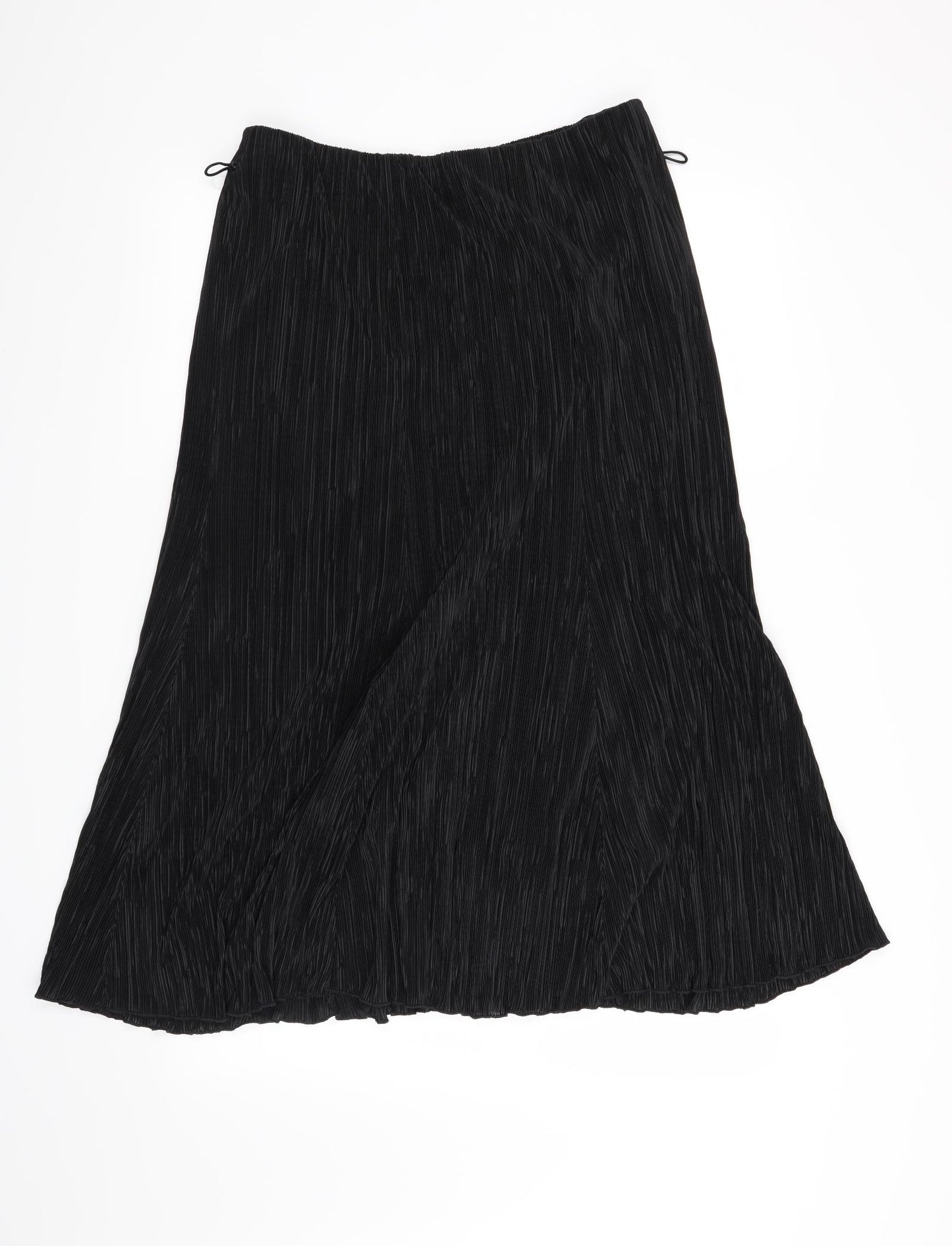 Forever Womens Black   A-Line Skirt Size L