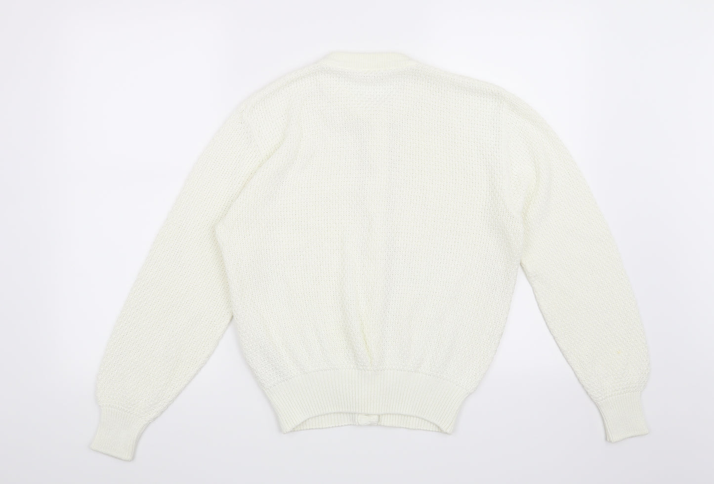 BHS Womens White   Cardigan Jumper Size 14