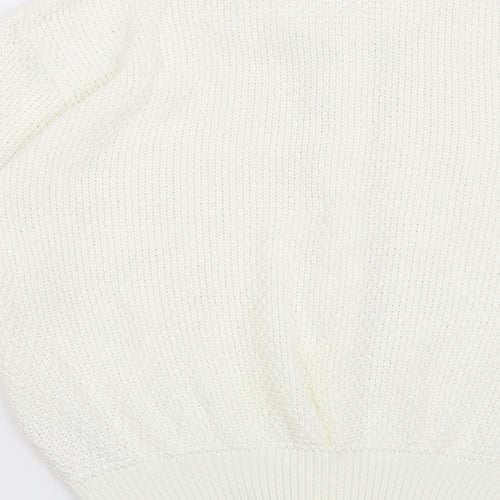 BHS Womens White   Cardigan Jumper Size 14