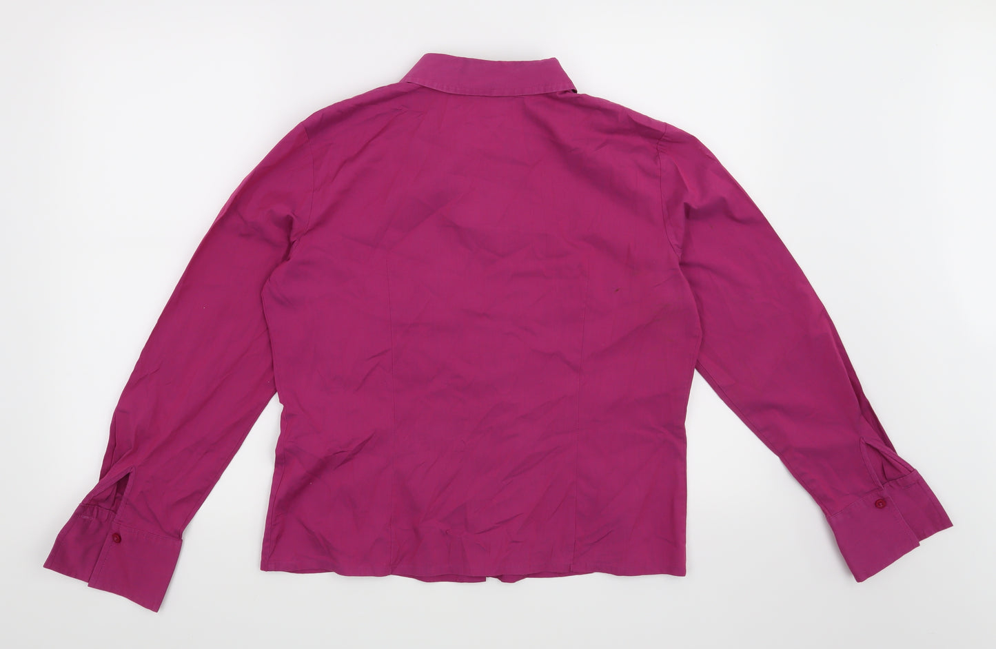 Marks and Spencer Womens Pink   Basic Button-Up Size 14